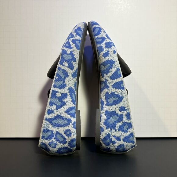 Womens SKECHERS Cleo Claw-Some Blue Animal Print Slip On Ballet Flats / Size 5.5 - Picture 7 of 9